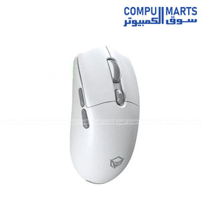 Meetion Air GW40 Lightweight Pixart PAW3311 3-Mode Rechargeable Wireless and Bluetooth Gaming Mouse white