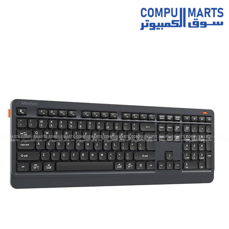 Meetion BTK530 Streamlined Wireless Bluetooth Dual Mode Rechargeable Arabic Keyboard with 2.4G and Bluetooth two channels