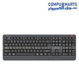 Meetion BTK530 Wireless Keyboard with 108/109 Keys and Membrane Keyboard Type