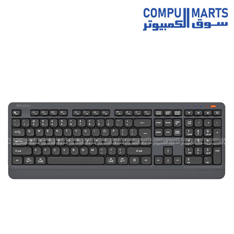 Meetion BTK530 Wireless Keyboard with 108/109 Keys and Membrane Keyboard Type