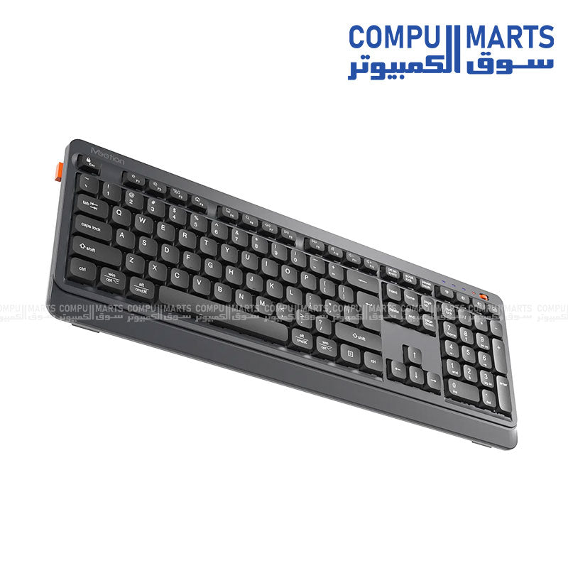 Meetion BTK530 Rechargeable Arabic Keyboard with 500mAh Battery and Type-C Interface