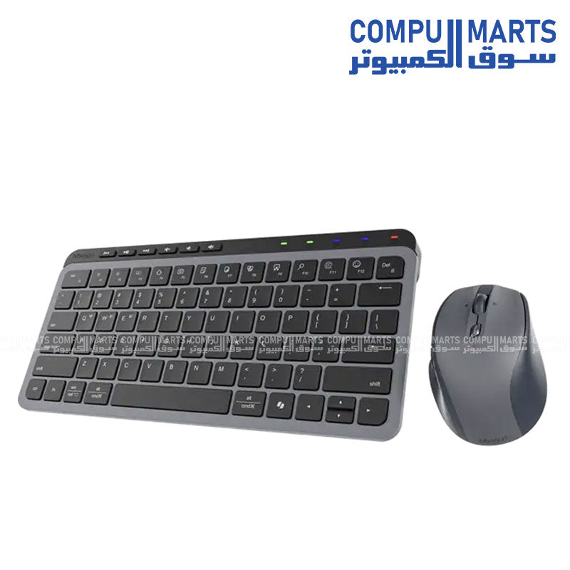 Meetion CW310 Dual Mode Wireless and Bluetooth Rechargeable Arabic Keyboard and Mouse Combo