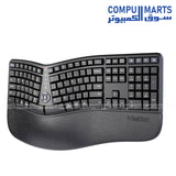 Meetion Director WE2 wireless Arabic keyboard and mouse combo with dual mode 2.4GHz Wireless and Bluetooth