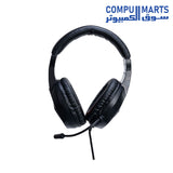 lose-up of Meetion HP022 gaming headphones highlighting RGB dynamic lighting and 40mm drivers[cite: 1]