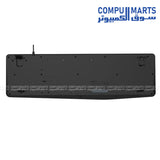 MT-K200 – keyboard – Meetion – USB waterproof silent 104 keys