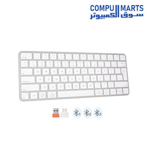 Lightweight wireless Arabic keyboard available in multiple colors at Compumarts