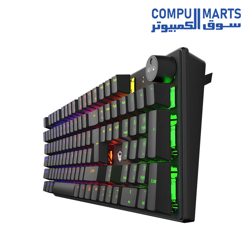 Meetion MK006 PRO RGB 75% Hot Swappable Red Switch Arabic Wired Mechanical Keyboard