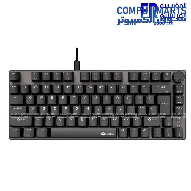 Meetion MK006 PRO – Mechanical Keyboard – Meetion – RGB backlit – 75% layout – hot swappable – red switch – Arabic wired