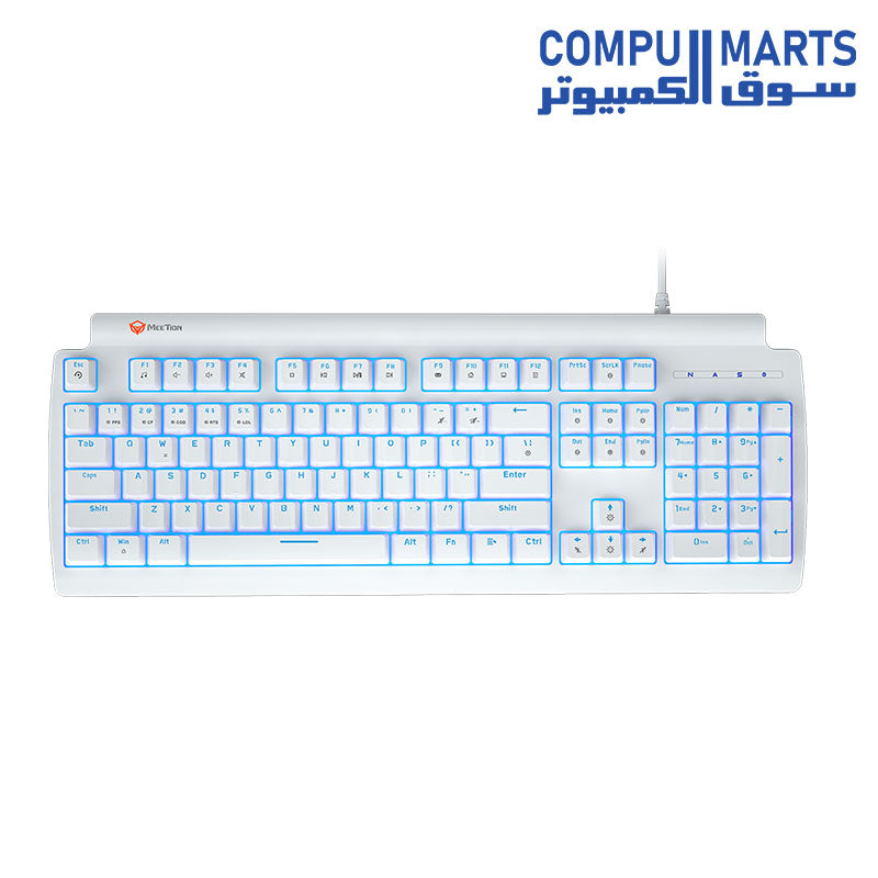 Meetion MK600 Arabic Mechanical Rainbow (MT-MK600MX w- MT-MK600RD w) - Blue switch