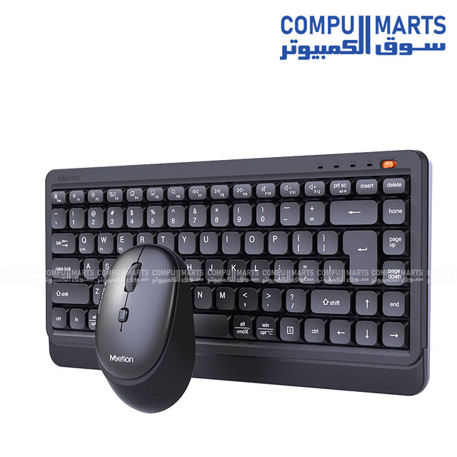 Meetion Mini 5000 Dual Mode Wireless Bluetooth Arabic Keyboard and Mouse Combo