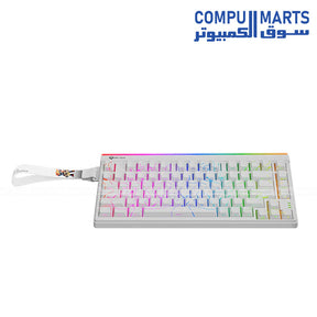 Meetion Vibekey B75 triple mode 75 wireless membrane gaming keyboard with RGB backlighting