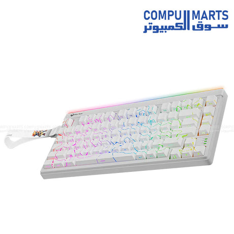 Meetion Vibekey B75 membrane gaming keyboard with anti-ghosting and programmable keys