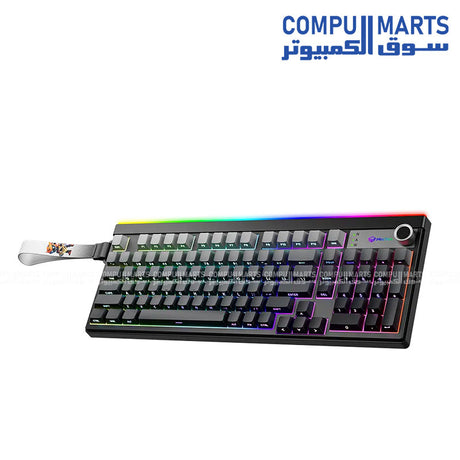 Meetion Vibekey B98 98-key wireless gaming keyboard with RGB backlighting and 2.4G Bluetooth USB connectivity