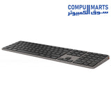 Meetion iKey K230 Wireless & Bluetooth Dual Mode Arabic Keyboard – Rechargeable & Silent