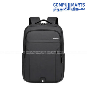 Meinaili 2507 black waterproof laptop backpack