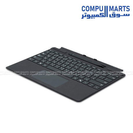 Microsoft Surface Pro 13 inch detachable keyboard Arabic English QWERTY Bluetooth touchpad black