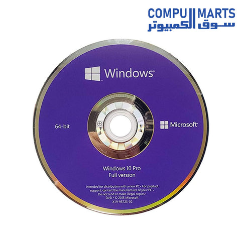 Windows 10 Pro-Licence-1 licence-OEM-DVD-64-bit-anglais-Microsoft