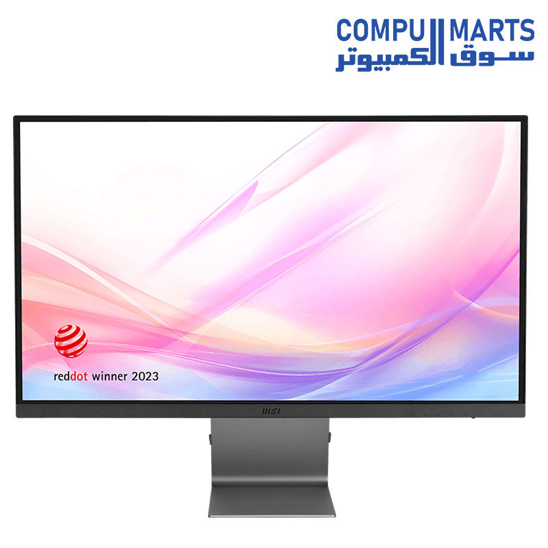 MSI Modern MD271UL 27 Inch 4K UHD IPS 60Hz 4ms Type-C 65W PD Silver Business Monitor