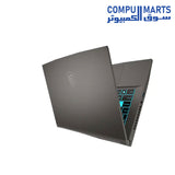 Side profile of MSI Thin 15 B13UC laptop highlighting ports and connections