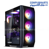 ZALMAN N7 PLUS V2 ATX Case RGB Fans Tempered Glass Front View