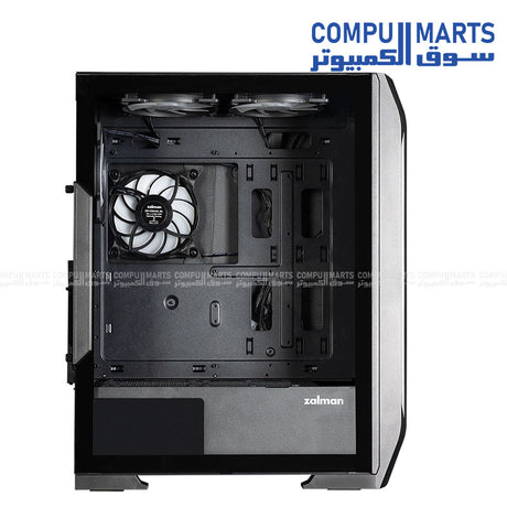 ZALMAN N7 PLUS V2 ATX Case RGB Fans Tempered Glass Front View