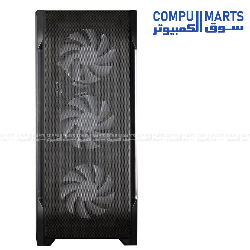 ZALMAN N7 PLUS V2 ATX Case RGB Fans Tempered Glass Front View