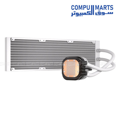 Corsair Nautilus 360 RS ARGB liquid CPU cooler 360mm White Black triple fan radiator Intel AMD compatible AIO cooling system