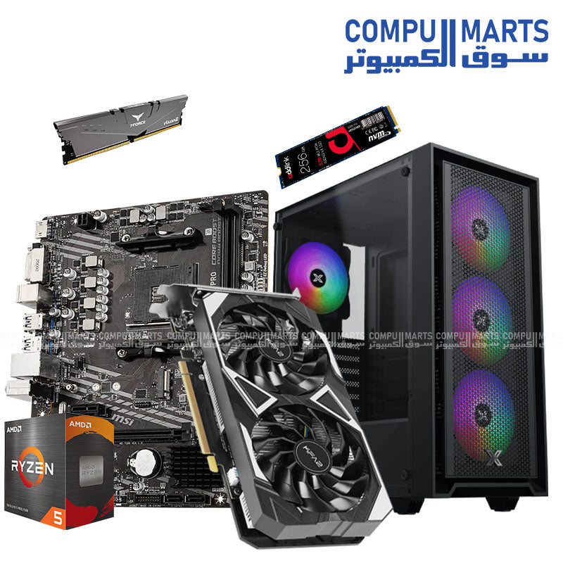 NINJA FLEX CORE | AMD Ryzen 5 5600 | 16GB RAM | 256GB SSD | GPU Options
