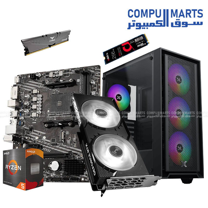 NINJA FLEX CORE | AMD Ryzen 5 5600 | 16GB RAM | 256GB SSD | GPU Options