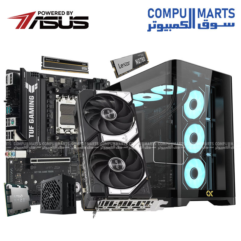 NINJA FLEX AMD – R5 8400F + B840M WiFi + DDR5 + M450 500GB + 750W PSU (خيارات متعددة لوحدة معالجة الرسومات)