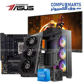 NINJA-FLEX_Intel i5-12400F Gaming PC Bundle with RTX 5060 8GB, 16GB RAM, 500GB SSD, 24" 240Hz Monitor, Antec Case & 650W PSU