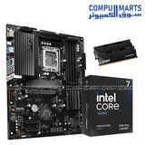 NOVA CMR1 PC hardware bundle featuring Intel Core Ultra 7 270K Plus processor, ASRock Z890 Pro-A LGA1851 motherboard, and TwinMOS VoltX 32GB 6000MHz DDR5 RAM