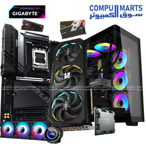 Custom gaming PC bundle with AMD Ryzen 7 7800X3D, RTX 5070 12GB, 32GB DDR5 and Samsung 990 PRO SSD available at Compumarts