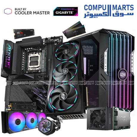 NOVA CORE V5 High-End Gaming PC with Ryzen 9 9950X3D, AORUS RTX 5080 Master 16GB, 96GB DDR5 and 1TB Samsung 990 PRO SSD