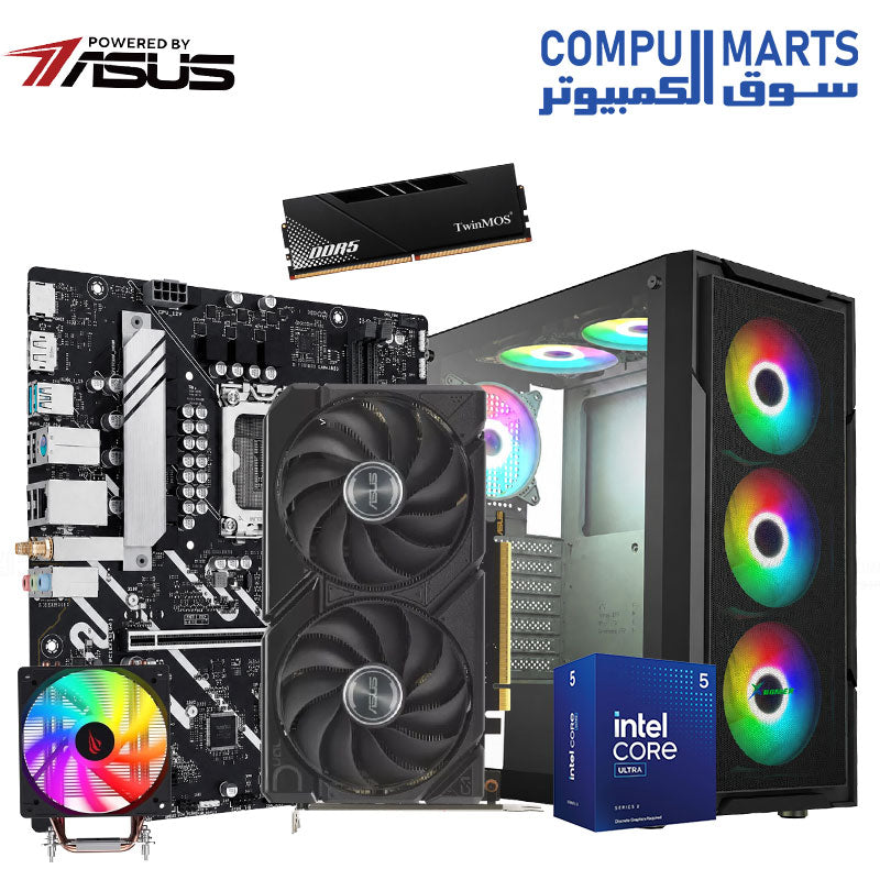 POWERED BY ASUS NOVA CORE V8 Gaming PC with Intel Core Ultra 5 225F and ASUS RX 9060 XT 16GB at Compumarts