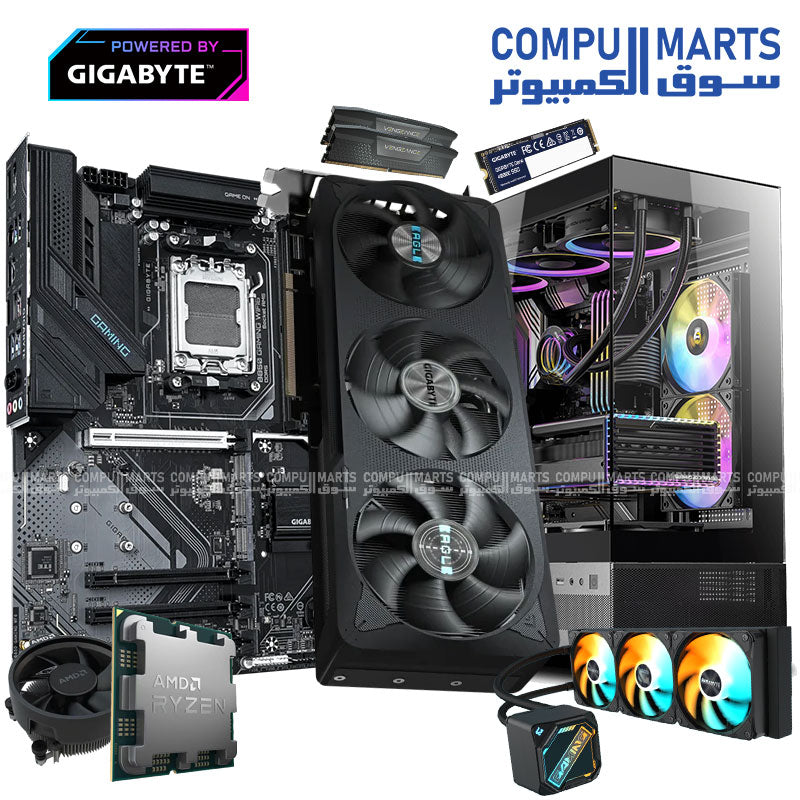 GIGABYTE RTX 5070 EAGLE OC installed inside NOVA CORE V9 Gaming PC from Compumarts