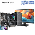 PC build specifications table featuring Intel i5 12400F, ASUS Dual RTX 5060 8GB, Gigabyte H610M, and MSI PRO 144Hz monitor with prices