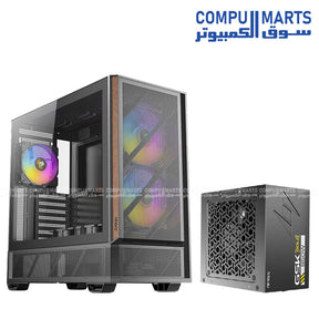 NOVA CP 1 Antec P30 ARGB Mid Tower ATX Case with GSK850 850W Power Supply Bundle