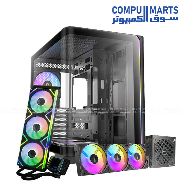 NOVA CPC 5 Gaming PC Bundle with Antec C5 Curved 4Fan ARGB Case