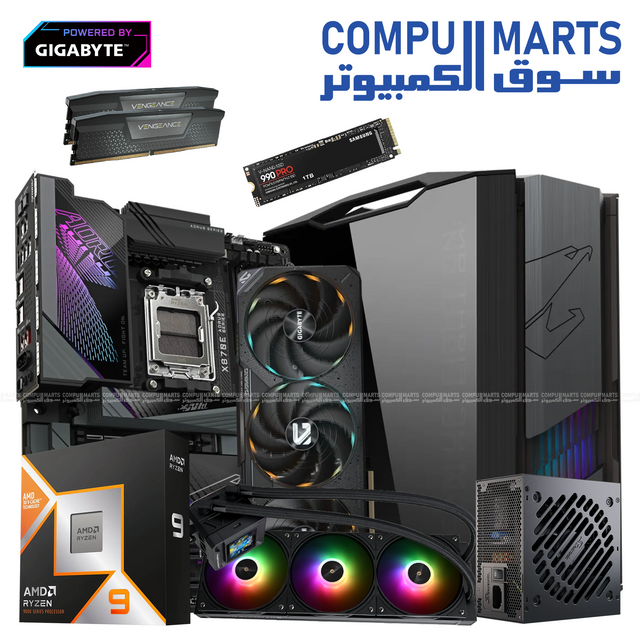 NOVA CORE V4 Gaming PC with AMD Ryzen 9 9900X3D, RTX 5070 Ti 16GB and 64GB DDR5 memory available at Compumarts
