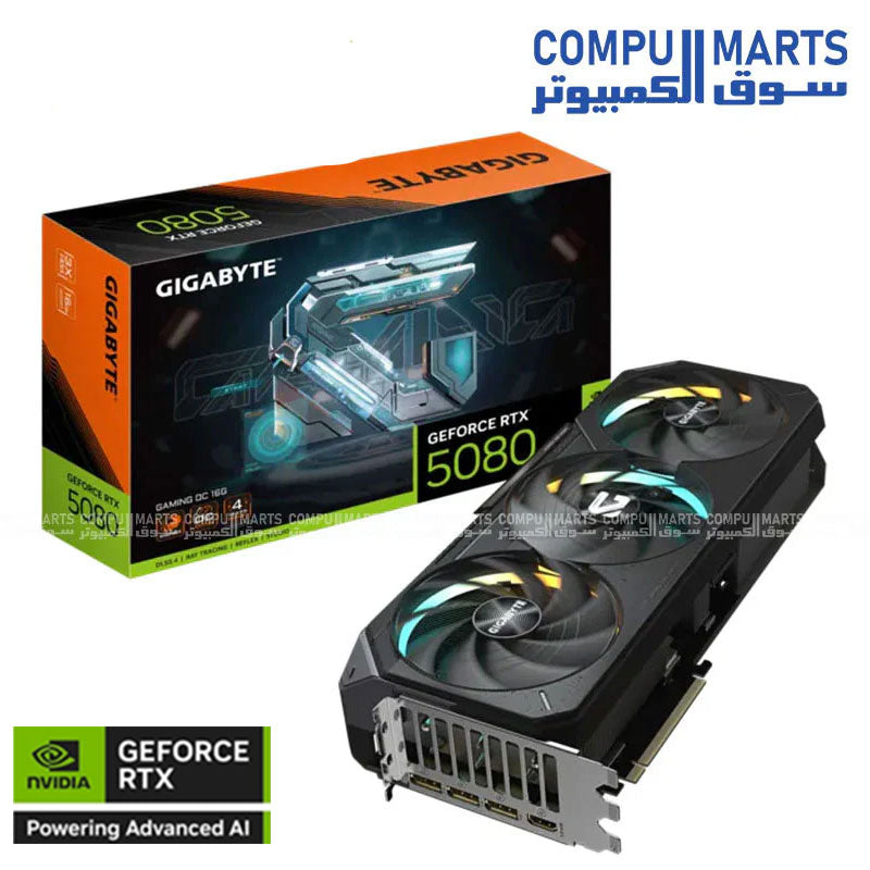NVIDIA GeForce RTX 5080 GAMING OC 16GB GDDR7 Graphics Card, 10752 CUDA Cores, 2730MHz Boost Clock, PCIe 5.0, HDMI 2.1, DisplayPort 2.1, 8K Support - 007 First Light GeForce RTX 50 Series Bundle