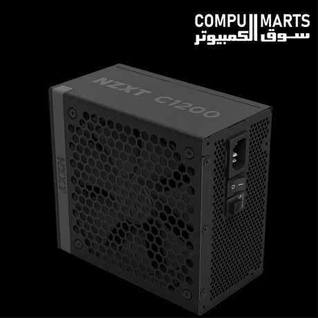NZXT C Series 1200W 80 Plus Gold fully modular PC power supply with PCIe 5.0 16-pin 12VHPWR 600W GPU connector