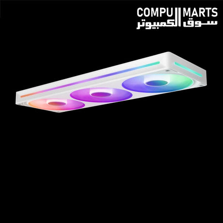 NZXT F360 RGB Core RGB fan unit with 8 LEDs per fan
