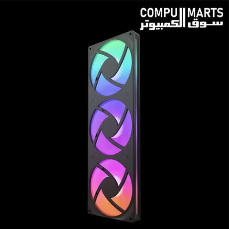 NZXT F420 RGB Core 420mm fan configuration with 98.61 CFM airflow per fan and 3.2 mm H2O static pressure