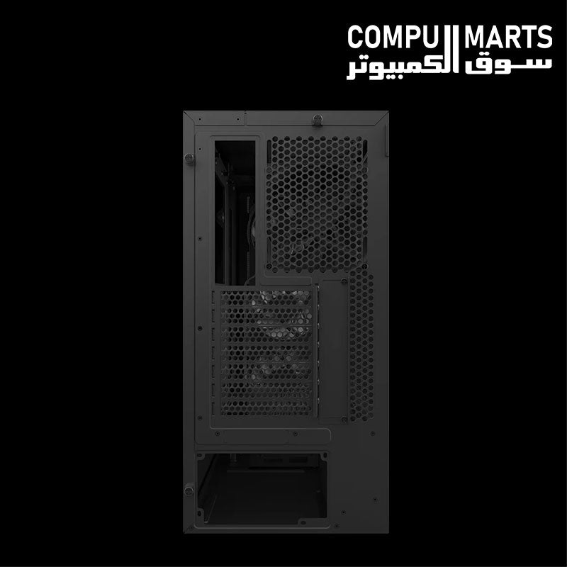 NZXT H5 Flow RGB gaming case with tempered glass and RGB