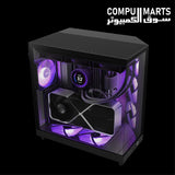 NZXT H6 Flow RGB computer case with ATX, Micro-ATX and Mini-ITX motherboard support