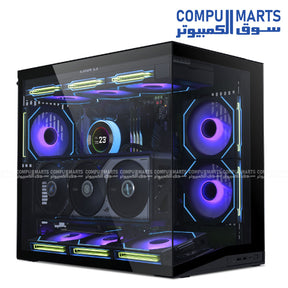 O11 Dynamic Mini V2 PC case with ATX, Micro-ATX, and Mini-ITX motherboard compatibility for buyers searching PC case Egypt