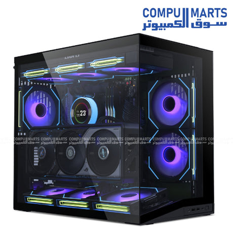 O11 Dynamic Mini V2 PC case with ATX, Micro-ATX, and Mini-ITX motherboard compatibility for buyers searching PC case Egypt