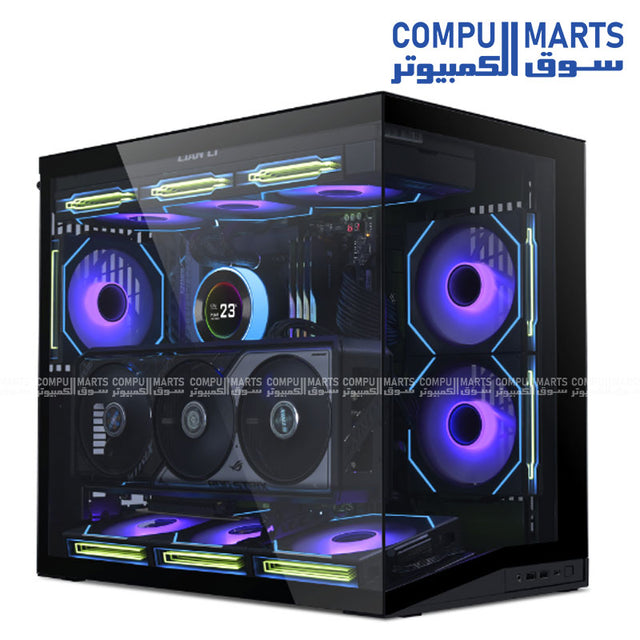 O11 Dynamic Mini V2 PC case with ATX, Micro-ATX, and Mini-ITX motherboard compatibility for buyers searching PC case Egypt