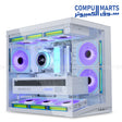 LIAN LI O11 Dynamic Mini V2 black case featuring 2mm aluminum panel, 1mm mesh panel, and 4.0mm tempered glass construction through Compumarts